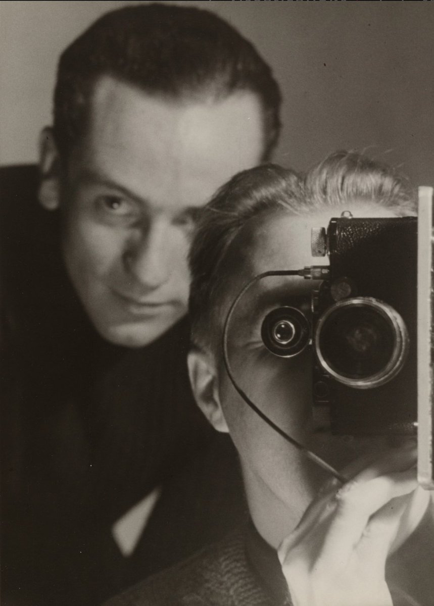  Great photographers by great photographersMaurice TabardSelf-portrait with Roger Parry, 1928-39 @MuseumModernArt Roger Parry learned photography from Maurice Tabard by working as his studio assistant in 1928.
