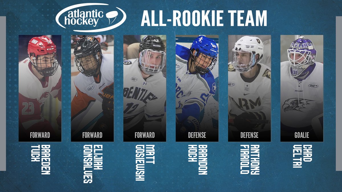 These 6 freshmen came in and made an immediate impact for their teams. 

Maybe as impressive as their stat lines, 4 of the 6 weren't playing last week as they contributed to their teams getting byes in the AHA Tournament!

🔗bit.ly/AHARookie2020