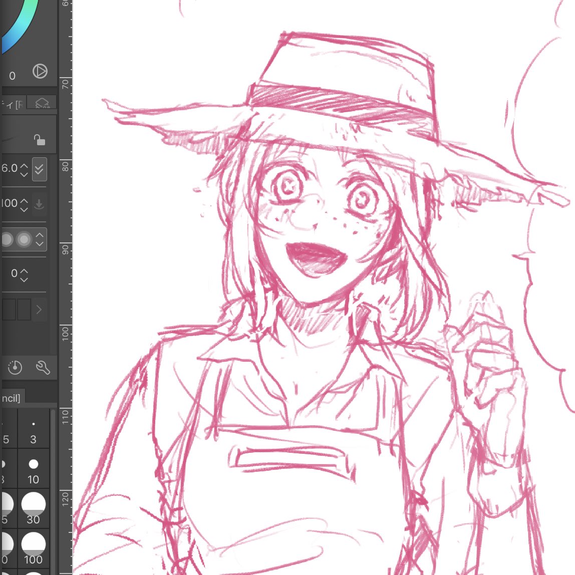 ラフより可愛く描きたいのに難しいよね 