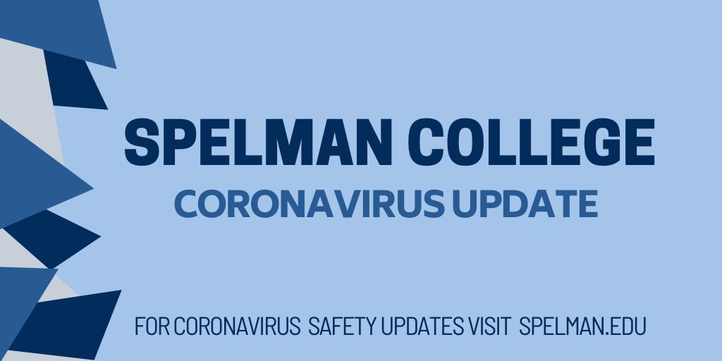 Spelman will move to remote learning beginning Monday, March 23, enabling students to complete their academic program off-campus. Academic programs will be offered remotely until the end of the spring semester. Read the full update from President Campbell: bit.ly/2TUPr3i