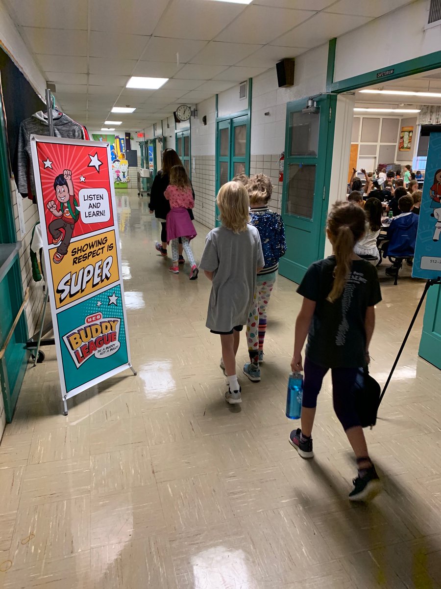 AllPointsCo's tweet photo. We ran an 8 week anti-bullying campaign with HEB in Texas schools in order to spread the important message of being a buddy not a bully! We used posters and banners for signage to help encourage inclusion amongst children and to foster a safe and healthy learning environment #OOH https://t.co/6VEoAZDa1d