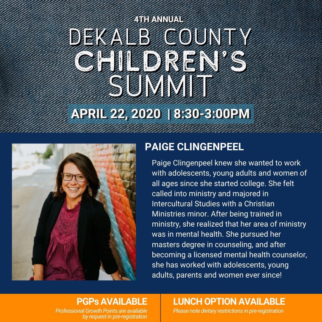 HLeVeLAgency's tweet photo. We are so excited to have @PClingenpeel as a guest speaker for the Dekalb County Children’s Summit this year! https://t.co/AEAlstYDDK