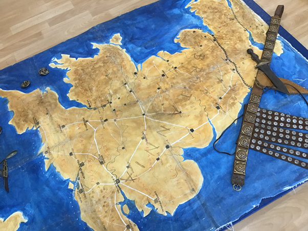 SmithamPrimary's tweet photo. Year 4 enjoyed a fantastic day with the History Man. We tried on Roman clothes and played Roman games.#wearelearning https://t.co/vs6VaOz5Cp