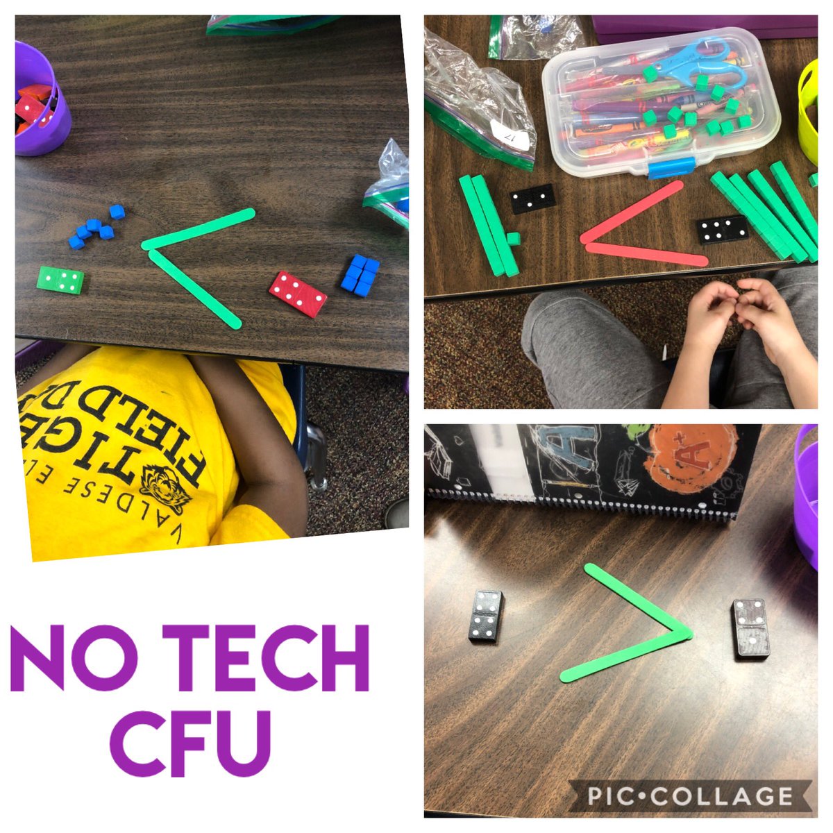 VESFirsties's tweet photo. When you have digital boom cards planned to check for understanding and you have no tech— you improvise!! https://t.co/l4zeLqbx9t