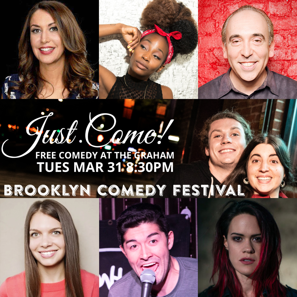 Just Come is one of Brooklyn's best weekly comedy shows, hosted by exceptional comics <a href="/PamNotAnderson/">Pamela Ross</a> and <a href="/kendall_farrell/">Kendall Farrell</a>. Global pandemic-wise, we're still hoping for the best, and are proud to announce this Just Come BKCF lineup with <a href="/RachelFeinstein/">Rachel Feinstein</a> <a href="/katiehannigan/">Katie Hannigan</a> &amp; more.