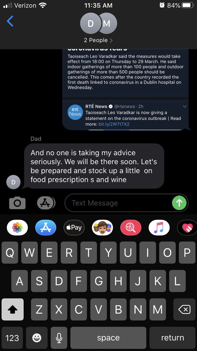 cdaley25's tweet image. Ah yes the essentials: food, prescriptions, and wine