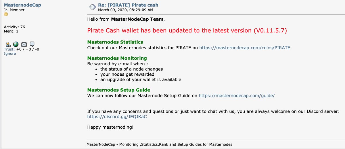Thank you <a href="/Masternode_Cap/">MasternodeCap</a>