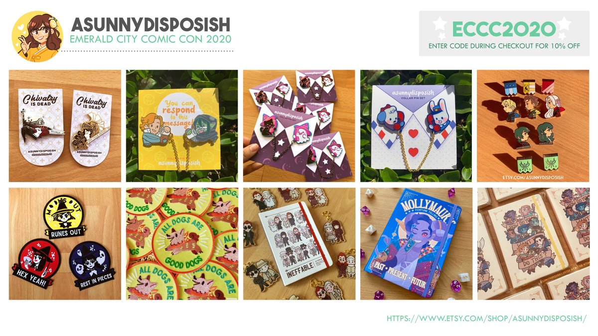 asunnydisposish's tweet image. Hello #ECCCOnline &amp;amp; #ECCC2020!

My mom just had surgery for cancer last week &amp;amp; I&apos;m the main source of income for my family. Take 15% off select items &amp;amp; use the code &quot;ECCC2020&quot; for 10% off everything this weekend.

🛒 asunnydisposish.etsy.com
💖 ko-fi.com/asunnydisposish

Thank you~