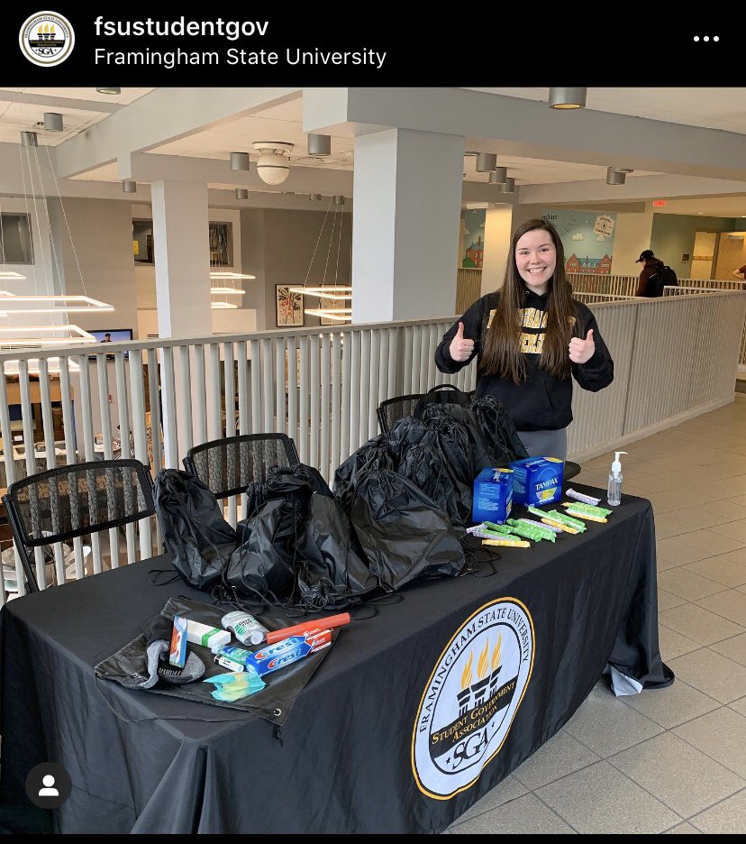 FSUStudentGov's tweet image. Come by the McCarthy lobby today 11:30-1:30 to get a free over night bag with handy necessities