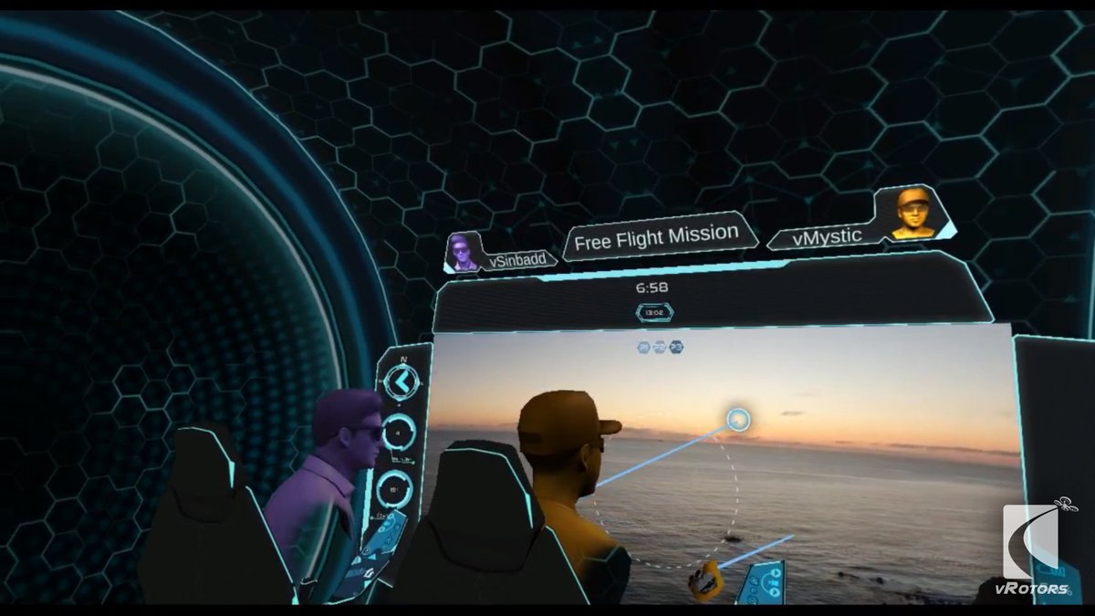 VRotors's tweet photo. sunset remote drone flight in VR yesterday evening  on Los Angeles coast https://t.co/phHah7CXJs