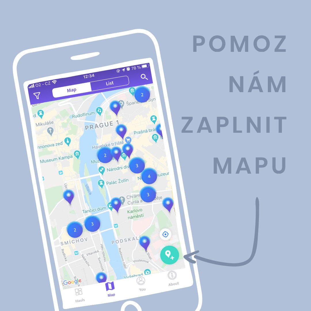Málo obchodů v Thriftigo mapě? To se dá snadno napravit - použij funkci Navrhnout sekáč a dej nám vědět, o jaký obchod přicházíme! #PomozNam