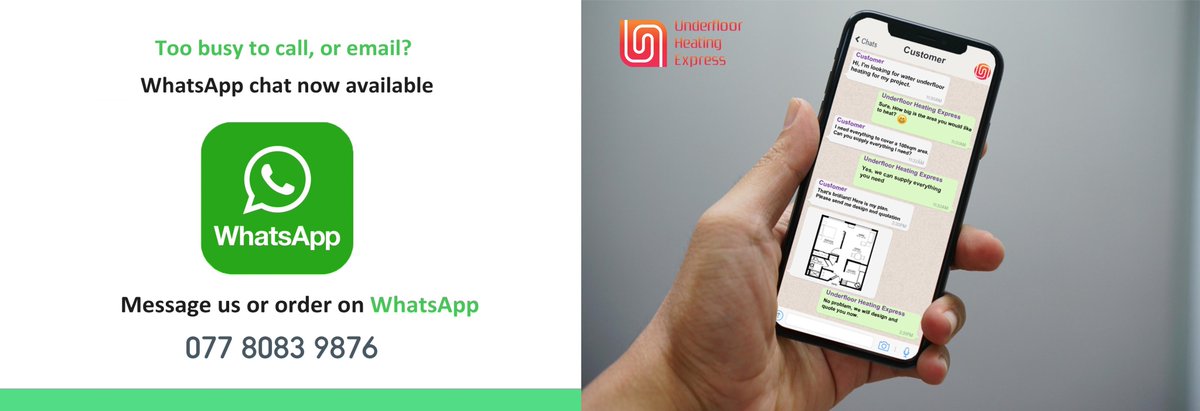UnderfloorHE's tweet photo. Want to contact us but too much hassle writing a formal e-mail? No problem, we got you covered. ☺️👍 Don't hesitate to give us a buzz on whatsapp. https://t.co/mpZvIis24F