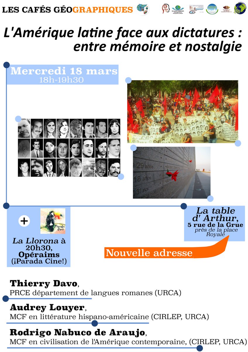 prepareims's tweet photo. Le prochain café géo aura lieu le 18 mars, à La Table d’Arthur, à Reims. Venez nombreux! https://t.co/4Bg25RvCkF