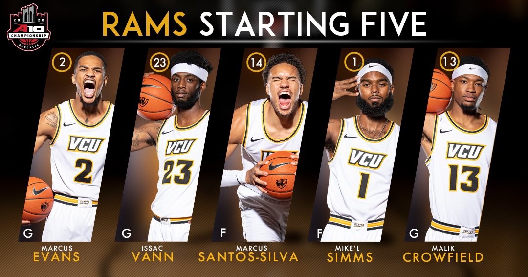 VCU_Hoops's tweet photo. Here is today's starting five!

#ThisIsRamNation #LetsGoVCU https://t.co/AzIXiowKcV