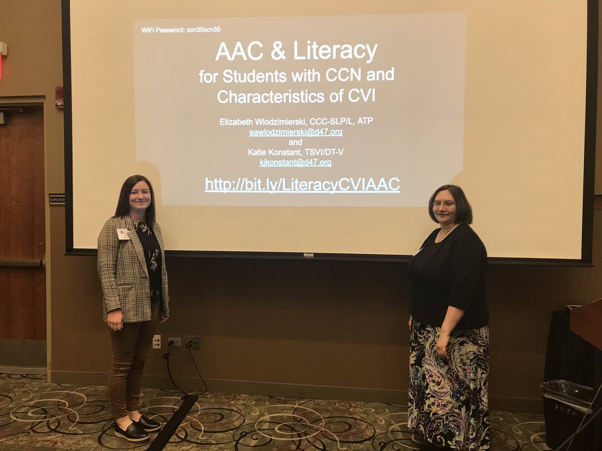 EAWlodz's tweet photo. AAC, CVI, CCN - Communicating, Reading, and Writing for everyone! Removing barrier and providing access @MyInfinitec #D47AT https://t.co/o1Pv1Sie3i