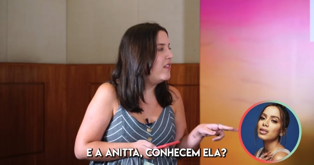 BrasilLM's tweet photo. De artistas brasileiros, as meninas disseram conhecer a Pabllo mas não conhecem a Anitta haha https://t.co/bcgRUGdxaj