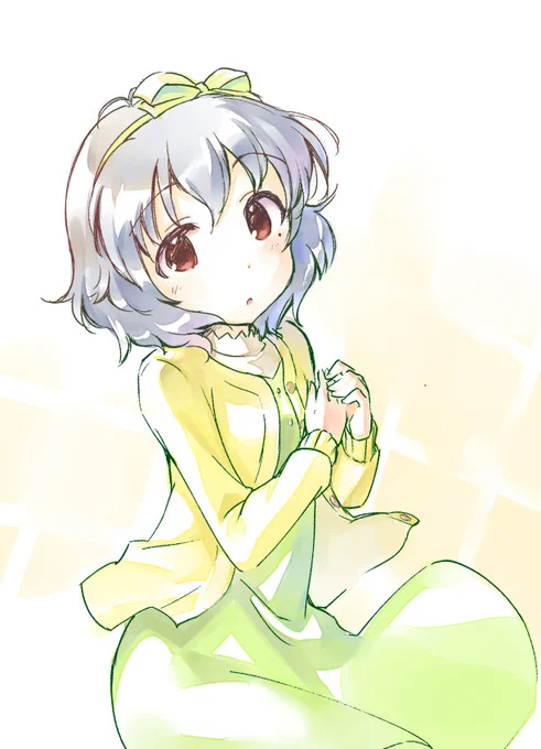 背景の由愛ちゃん 