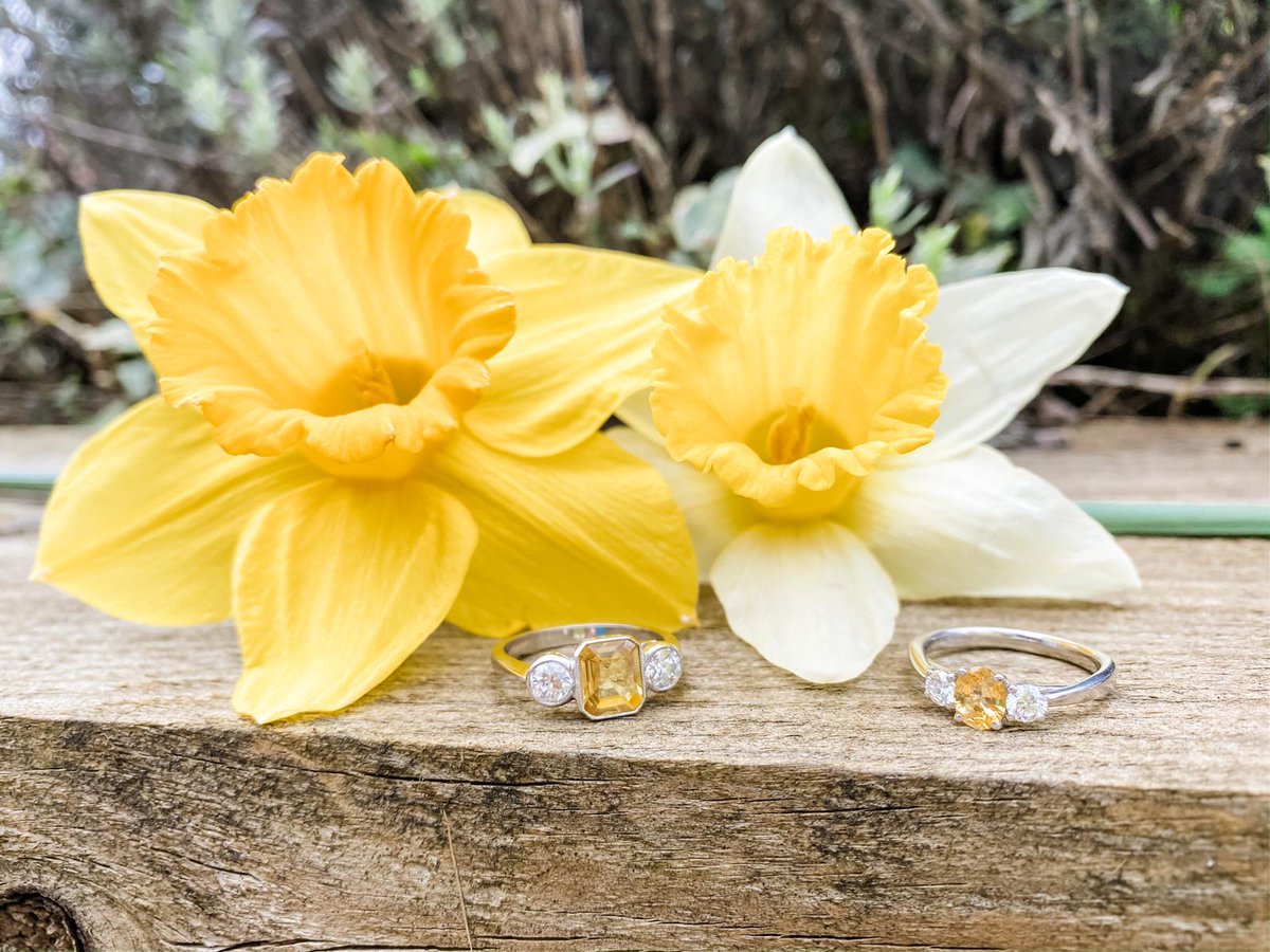 Beautiful Yellow Sapphire and Diamond Rings. Hello Spring!