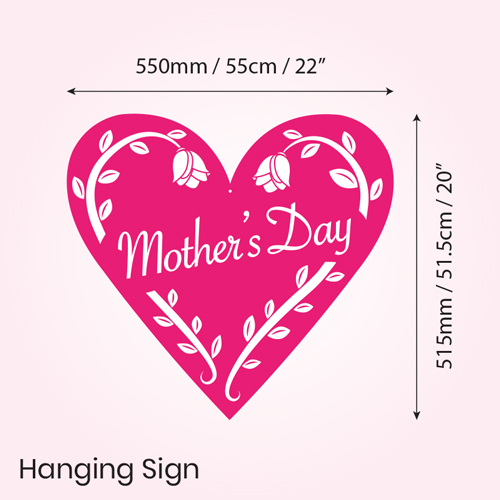 Graphics_UK's tweet image. Great for hanging in-store or your shop window to draw the customers attention. Choose from Pack of 3 or 5 double sided 'Heart' shape hanging signs. Printed onto thick display board and finished with 1 drilled hole. graphicsuk.com/product-page/m…