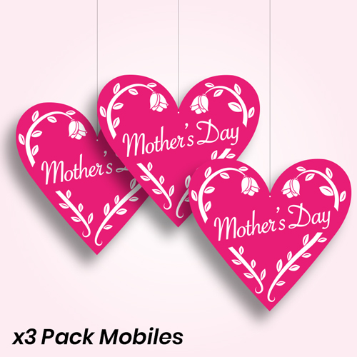 Graphics_UK's tweet image. Great for hanging in-store or your shop window to draw the customers attention. Choose from Pack of 3 or 5 double sided 'Heart' shape hanging signs. Printed onto thick display board and finished with 1 drilled hole. graphicsuk.com/product-page/m…