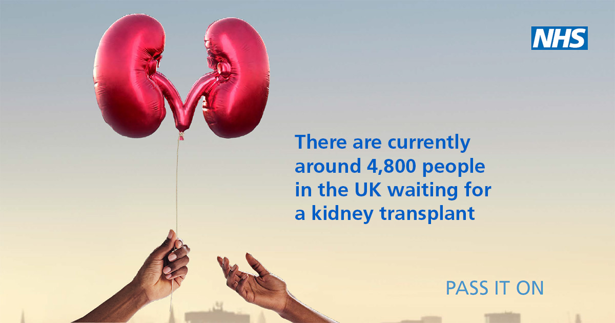 Did you know that there are more people in the UK waiting for a kidney transplant than for any other organ? Have the conversation about your wishes this #WorldKidneyDay ✨
