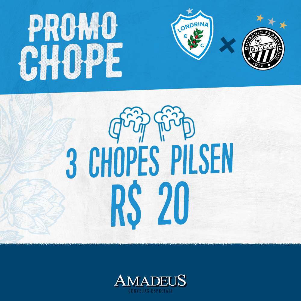 LondrinaEC's tweet photo. CHEGUE CEDO!! 🦈⏰🏟🎼
Neste domingo (15), a partir das 14h00, no Estádio do Café, antes da partida entre Londrina Esporte Clube e @OFECoficial , a Cerveja Amadeus terá atrações e promoções para os torcedores do Tubarão! #ChegueCedo! https://t.co/42p7wfOA4d