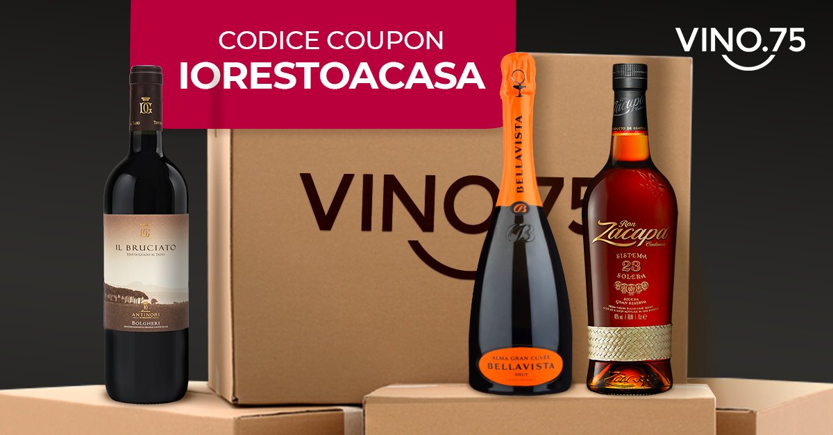 vinocom_winecom's tweet photo. 📦Perchè uscire di casa? Il vino te lo portiamo noi con il 10% di sconto. Usa il codice coupon: IORESTOACASA
#iorestoacasa https://t.co/13ZMNnmglj