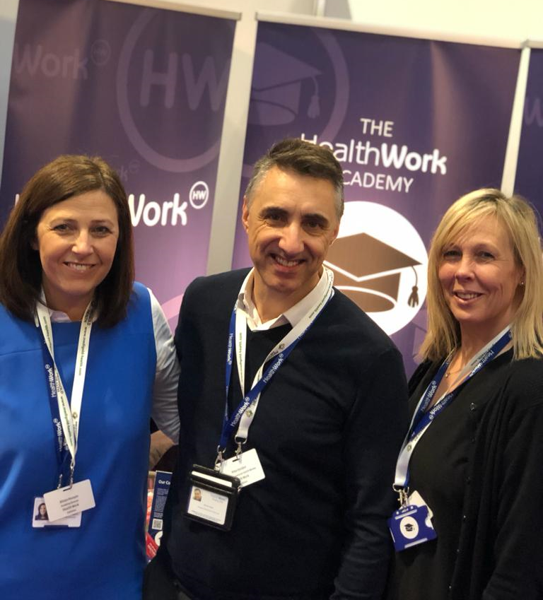 Healthwork1's tweet photo. We have had a great time over the last couple of days at the #HWatWork2020 Conference.
We got the chance to introduce our plans for our new #Healthwork #Academy which was very exciting!
Thanks to the #NECBirmingham for a great event and to everyone who stopped by for a chat. 😀 https://t.co/Z7mBXcpHTK