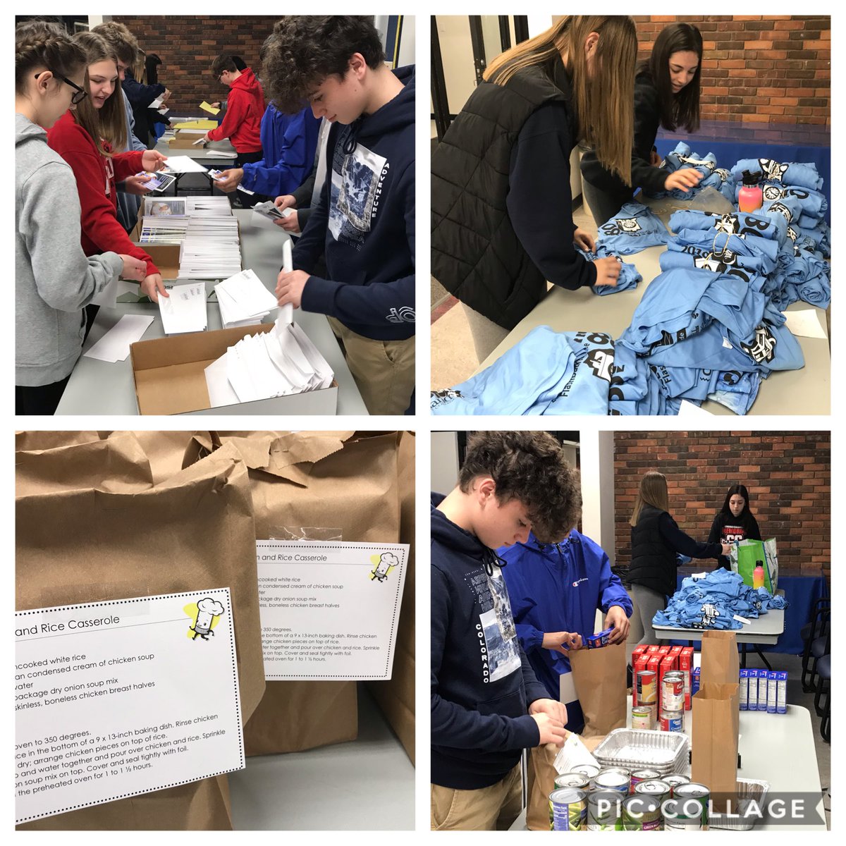 Buckibbq's tweet photo. .@MentorMemorial1 8th graders helping out at the @LakelandCommCol food pantry today for #memorialmakesadifference2020 #onceacard https://t.co/MrZbwmF2Ba