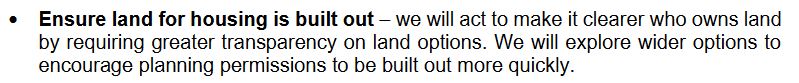 tomekenny's tweet image. Really delighted to see commitment to greater transparency of land ownership including land options! assets.publishing.service.gov.uk/government/upl…