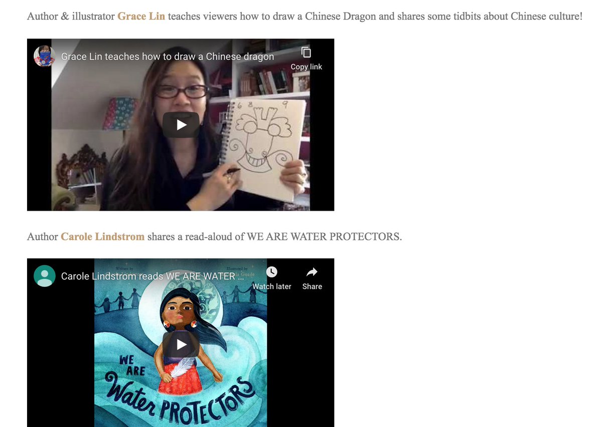 katemessner (@katemessner) on Twitter photo Schools & families- If you're making learning-from-home plans, here's a growing library of resources from authors & illustrators to help out!
katemessner.com/read-wonder-an…
Just updated with new videos from <a href="/pacylin/">Grace Lin</a>, <a href="/NCastaldoAuthor/">Nancy Castaldo</a>, <a href="/meganbfrazer/">Megan Frazer Blakemore</a>, <a href="/CaroleLindstrom/">Carole Lindstrom 🪶🦬</a>, & <a href="/lisa_schroeder/">Lisa Schroeder</a> Schools & families- If you're making learning-from-home plans, here's a growing library of resources from authors & illustrators to help out!
katemessner.com/read-wonder-an…
Just updated with new videos from <a href="/pacylin/">Grace Lin</a>, <a href="/NCastaldoAuthor/">Nancy Castaldo</a>, <a href="/meganbfrazer/">Megan Frazer Blakemore</a>, <a href="/CaroleLindstrom/">Carole Lindstrom 🪶🦬</a>, & <a href="/lisa_schroeder/">Lisa Schroeder</a>