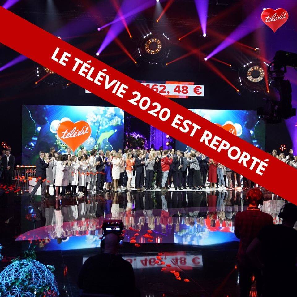 C'est officiel, la 32ème édition du @televie est reportée. ➡️ Rendez-vous le 5 septembre et restez connectés sur nos réseaux pour toutes les infos.

televie.be/le-televie-rep…