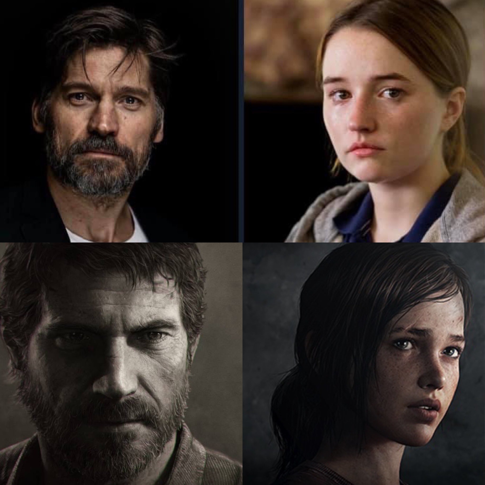 Frankee on Twitter: "My dream casting for The Last Of Us - HBO series.  Joel: Nikolaj Coster-Waldau, Ellie: Kaitlyn Dever, Tommy: Josh Holloway,  Marlene: Sonequa Martin Green, Riley: Sofia Bryant, Tess: Annie