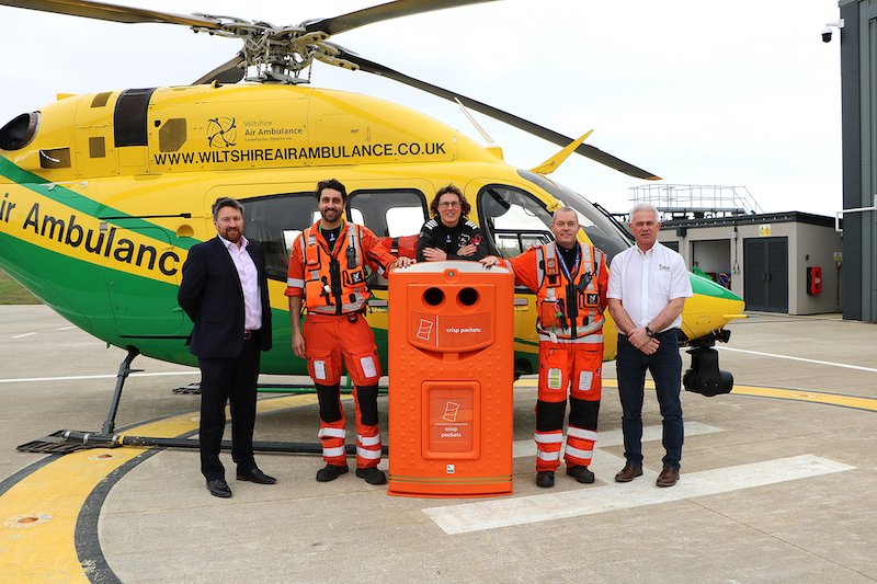 bexdesignltd's tweet photo. We've enjoyed working with @Leafield_enviro to support @WiltsAirAmbu in their crisp packet recycling programme #Recycle4WAA. Read more here: https://t.co/kM3HOJkEis #digitalprinting #pvclabels #wiltshireairambulance https://t.co/pzrRLH1dYc