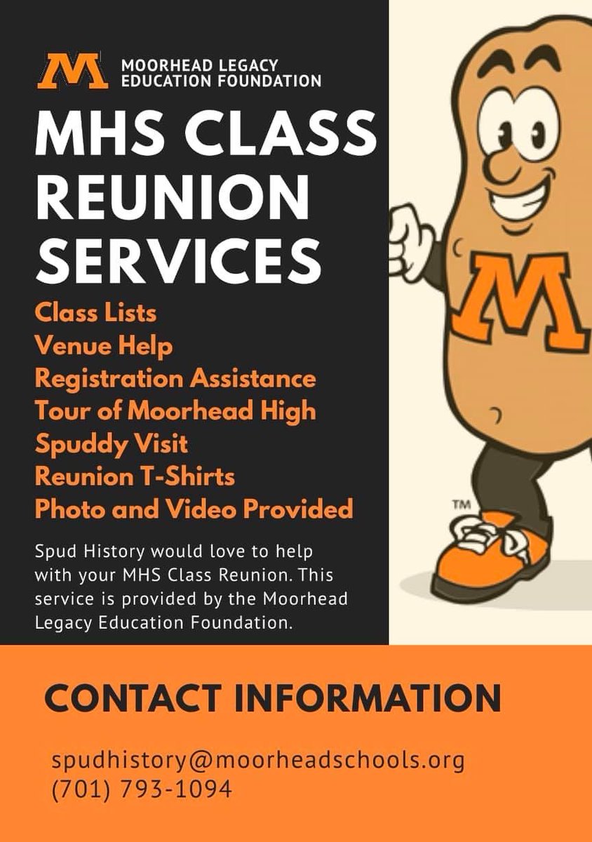 Several MHS class organizers have contacted Spud History to help with the planning of their class reunions. We are happy to help! #HonoringOurTradition