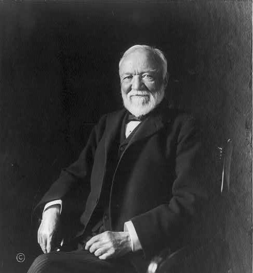 librarycongress's tweet photo. Today in History: Andrew Carnegie begins building public libraries, 1901 #otd #tih https://t.co/7vuh8s5Nrt https://t.co/nhPSLx8Vrt