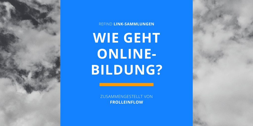 Wir haben jetzt ein paar zentrale Linksammlungen angelegt, die aktuell weiterhelfen, um schnell Remote arbeiten, lehren &amp; lernen zu können =&gt; refind.com/frolleinflow #videoconferencing #videolearning #arbeiten40 #bildung40