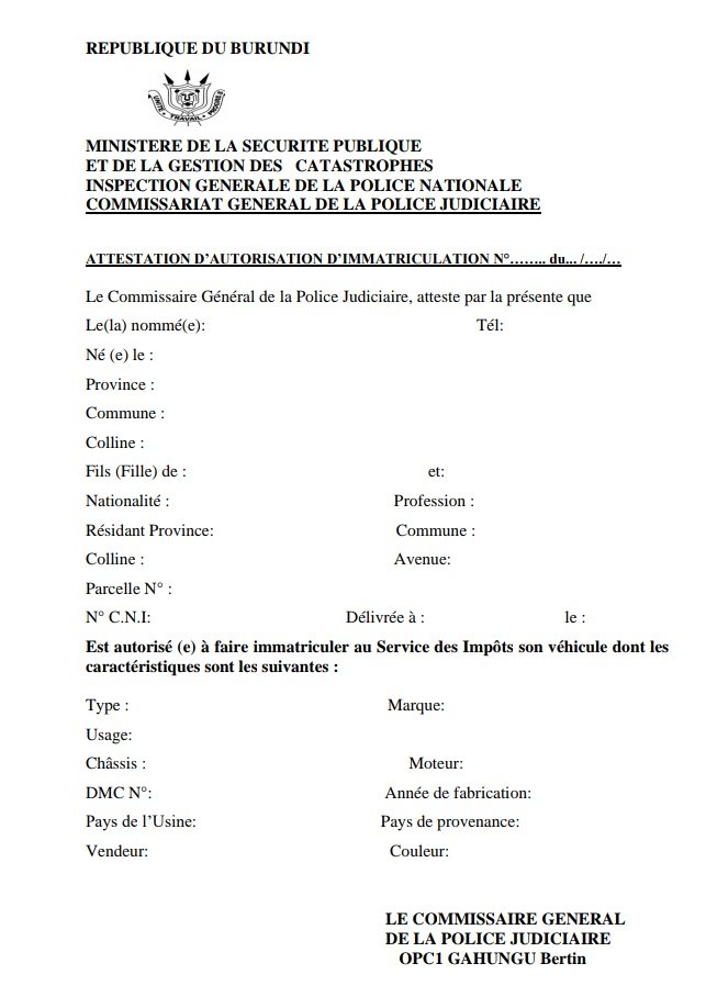 Extrait du Casier judiciaire Anciens Et Réunions