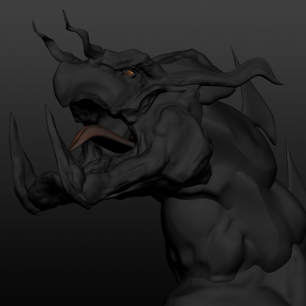 Sculptrisで作ったダーク・アームド・ドラゴン
ペイントモードを使ってみました
少しはそれっぽくなったかな… 