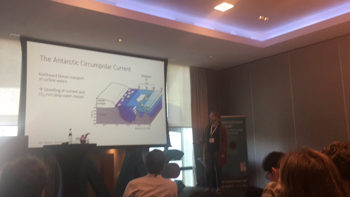 #nacgeo <a href="/UUGeo/">Geosciences UU</a> @lena_thole presenting exciting new insights into latitudinal sst gradient changes across the southern Indian Ocean during mis 6-4