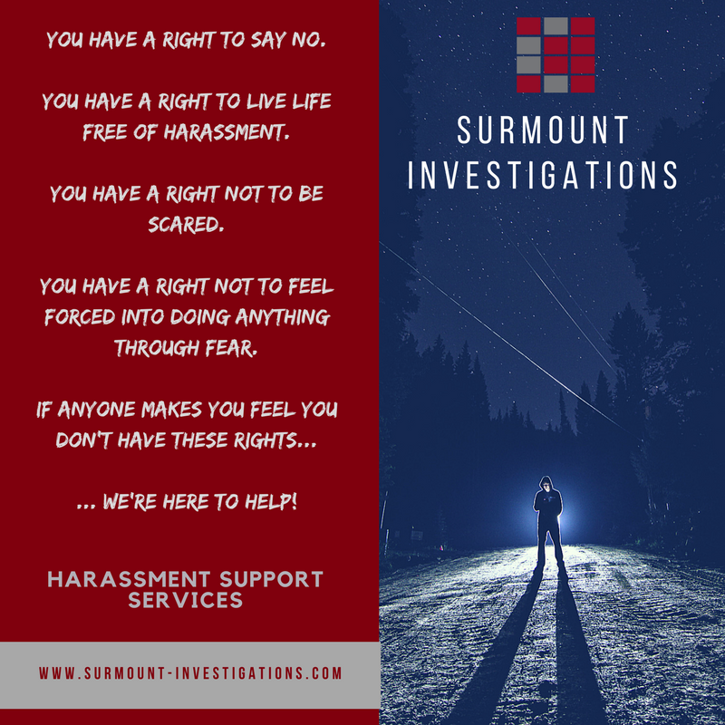 Surmount_PI's tweet photo. If you’re interested in learning more about how we can help you with harassment you may be suffering from, book a FREE consultation today by calling 07711 863 944.

Or to learn more about this service, along with what else we do, visit our website:

https://t.co/yf9aRzPiYd https://t.co/kpJawbFIpy