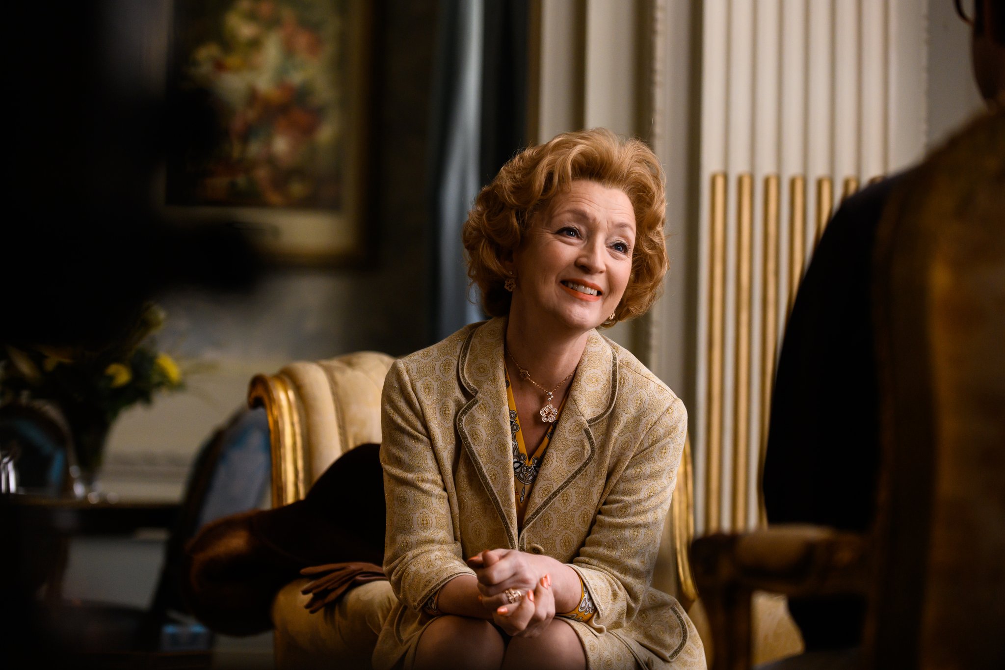 Happy birthday to Lesley Manville, who plays Dolores Hope in   