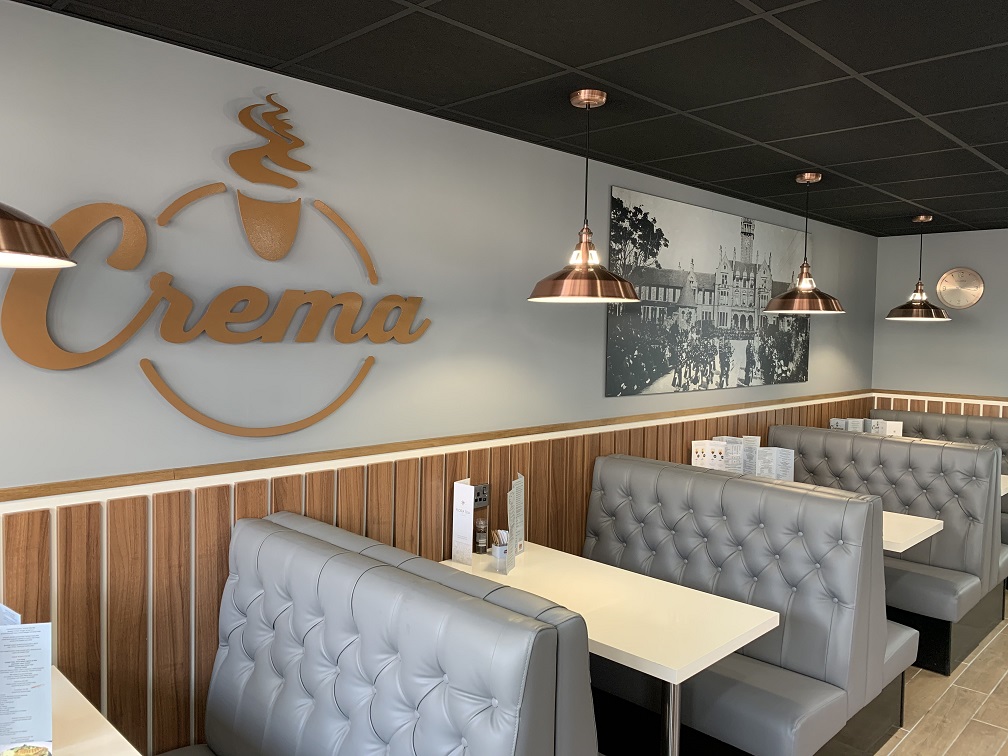 ICRScotland's tweet photo. Crema's new Woodend branch now open! Great coffee, freshly made sandwiches, ice cream and more. Using TouchPoint, TouchOfficeWeb and TouchMenu by @icrtouch. TV Screens installed by our partners at Booth Scotland.
#EPoSScotland #CafeEpos #EPosAberdeen #Aberdeen https://t.co/58HqMbXokx