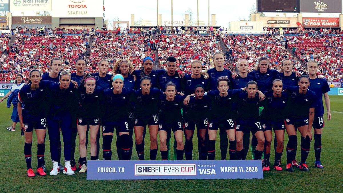 It is the great honor of my life to play this sport and represent this country. Every woman deserves equal pay and every institution anywhere that doesn’t value women as much as men must change now.