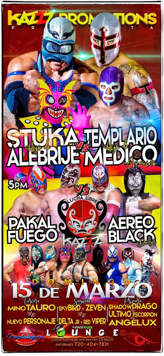 WrestleBigGuns's tweet photo. Whose ready for some WRASSLIN? 3 SHOWS for me this weekend: Redemption Championship Wrestling Friday, @NEWColorado Saturday and Kazz Promo Lucha Libre Sunday! https://t.co/ZF1bm77XFM