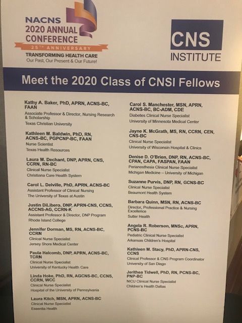 Congrats to last nights newly inducted CNSI fellows! #NACNS2020
