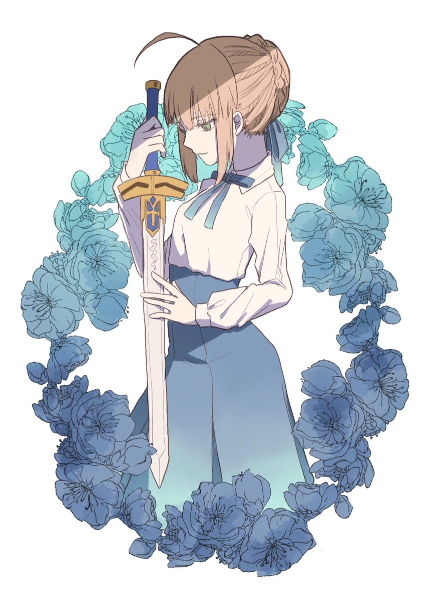 Fate 慈愛に溢れた表情が素晴らしいセイバーさんイラスト