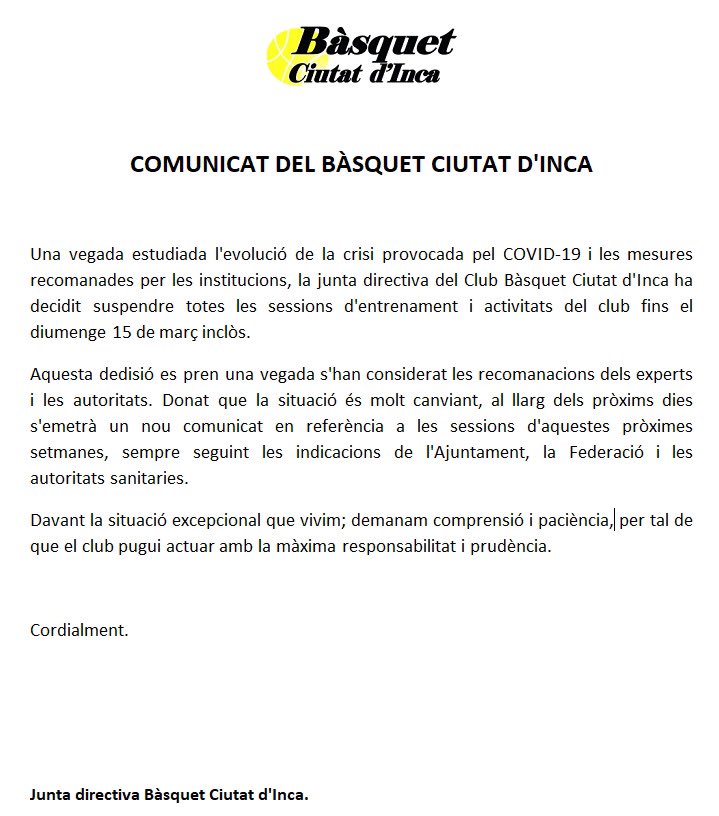 Bàsquet Ciutat d’Inca (@ciutatdinca) on Twitter photo 