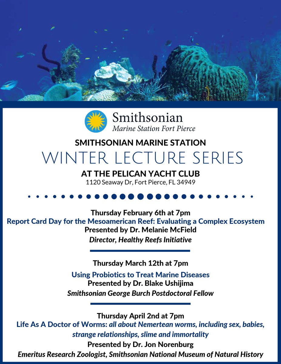 Florida friends: We regret to announce that tonight's Winter Lecture Series talk at the Pelican Yacht Club has been CANCELLED. Thanks for understanding, and hope to see you at the next talk, circumstances permitting.