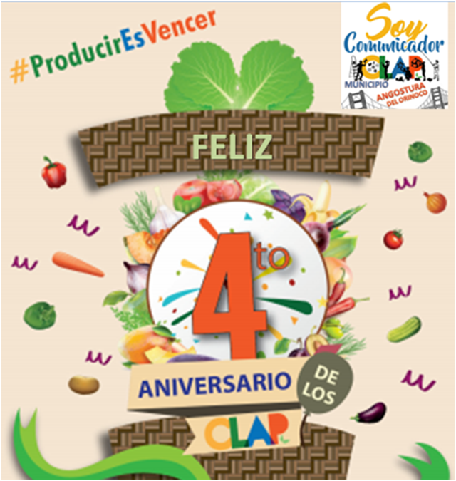 desdebolivar_'s tweet image. Felicidades a hombres y mujeres #Clap , ya son 4 años de la creación de los Comités Locales de Abastecimiento y Producción, Revista #TodoElPoderParaLosCLAP edición Nº 100 aquí  ift.tt/39Ai9NB
#PrevenciónYProtecciónDelPueblo 
@Yepfri_Arguello 
@SoyClapBolivar1 
@ANIBALHC